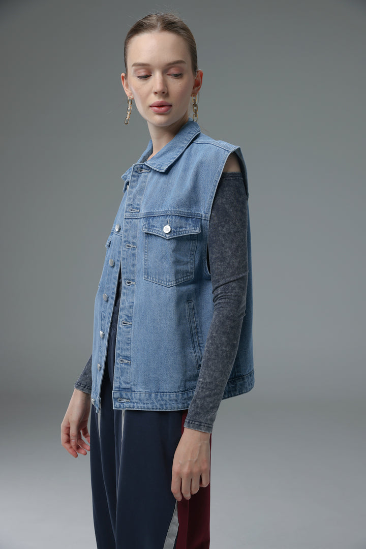 Daniela's Light Blue Denim Vest