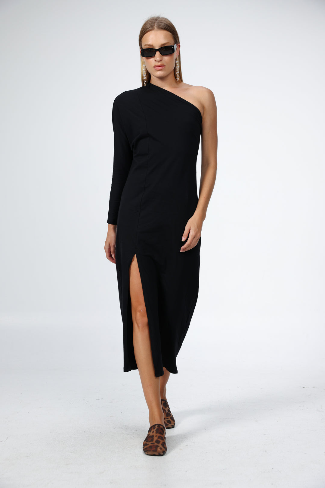 Black One Shoulder Dress