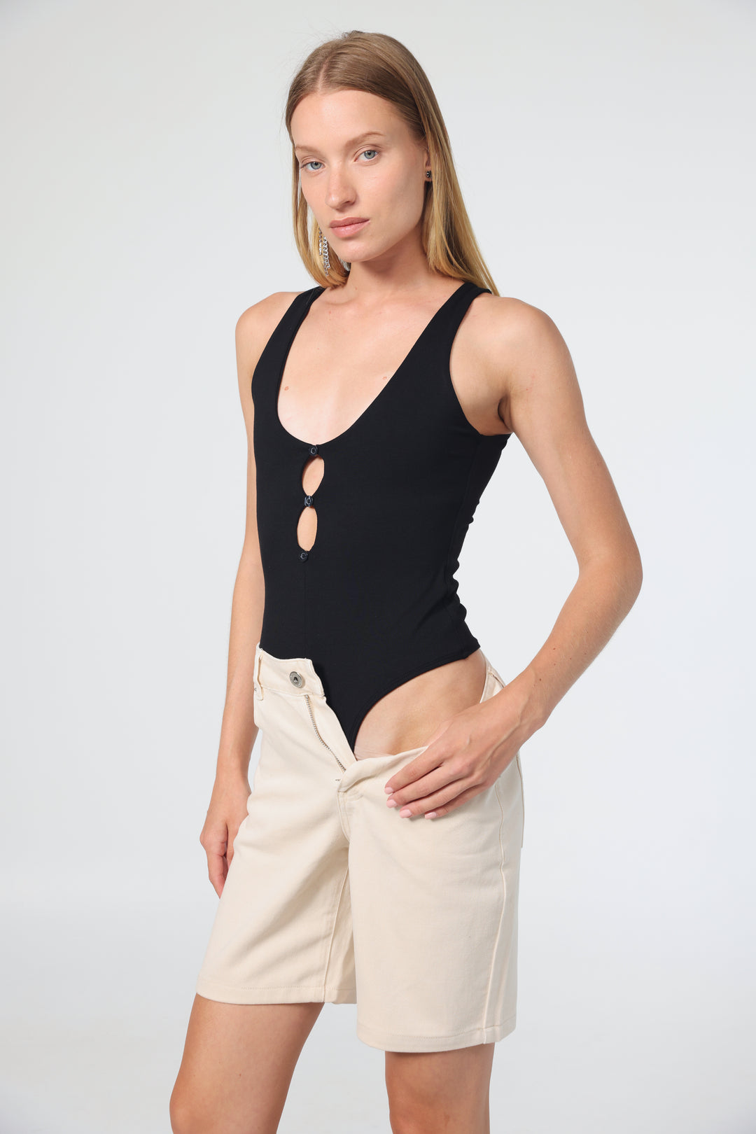 Forest Black Bodysuit
