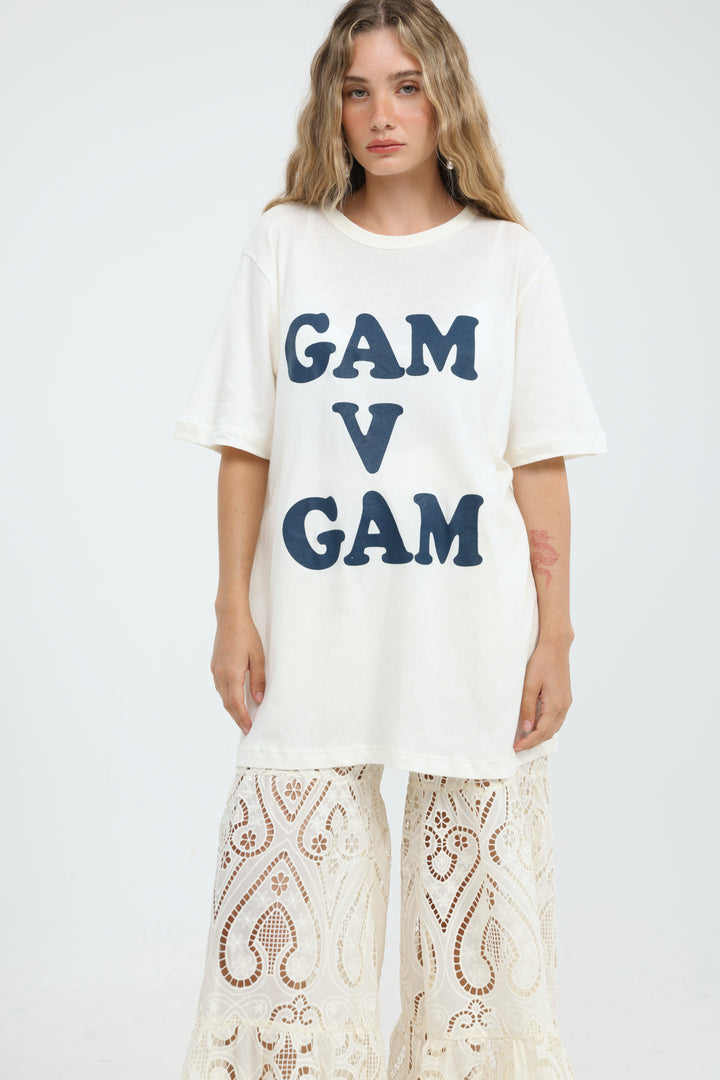 Gam V Gam Cream T-Shirt