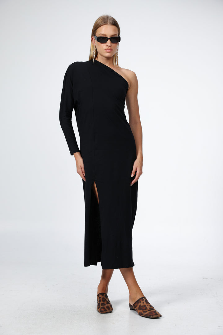Black One Shoulder Dress