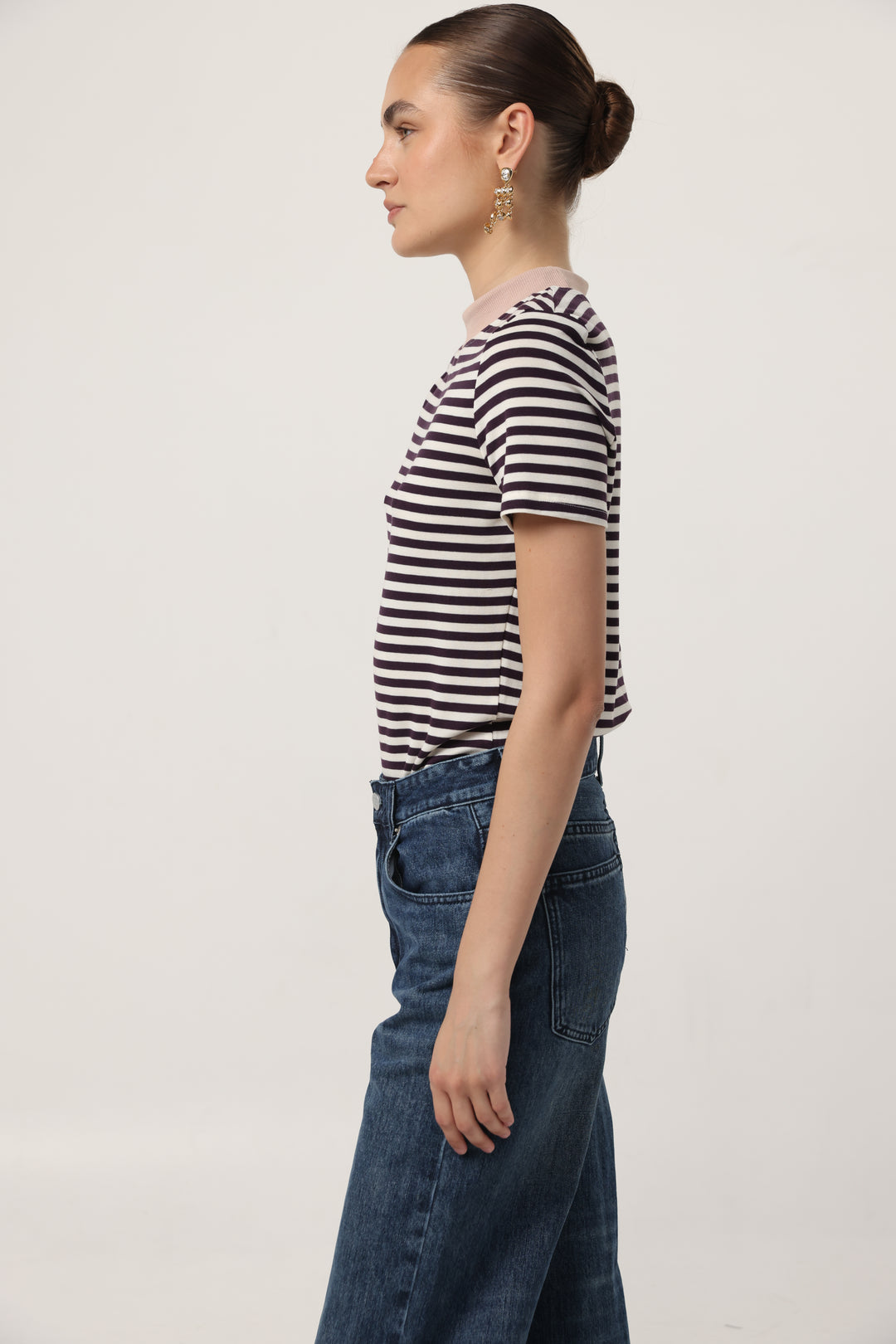 Rebasically Purple Stripes T-Shirt