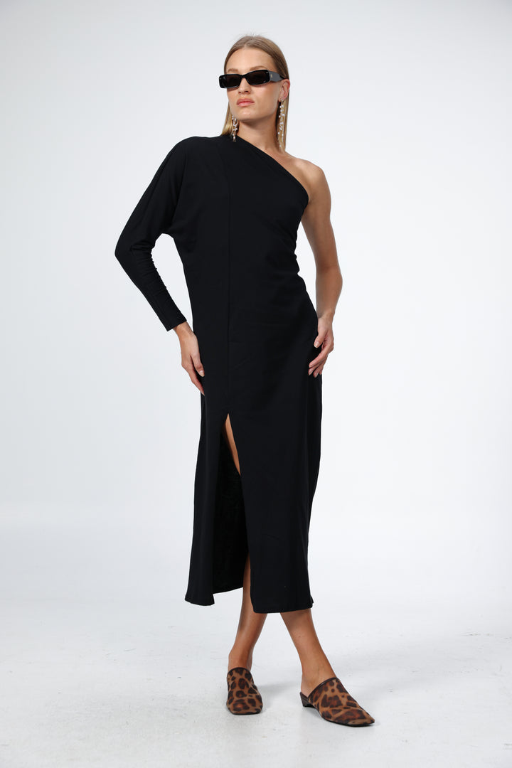 Black One Shoulder Dress