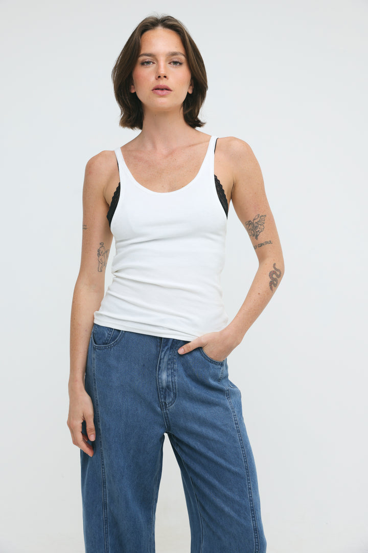 Saba10 White Tank