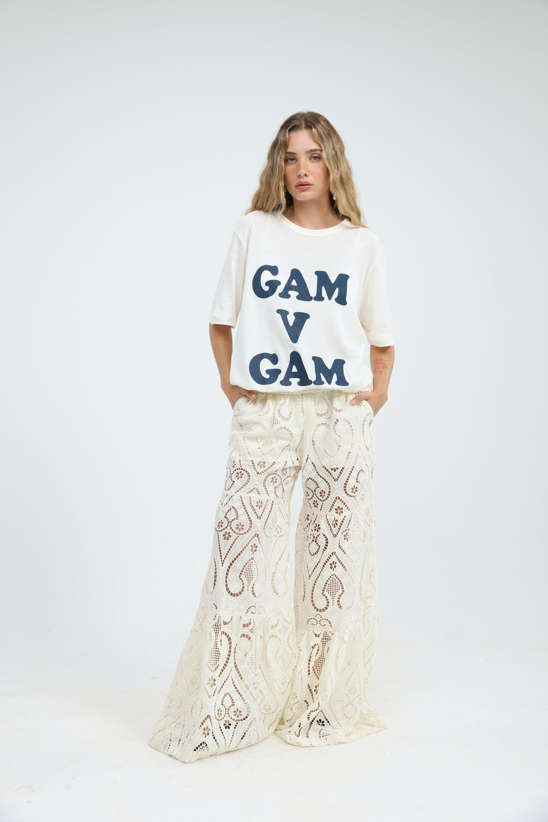 Gam V Gam Cream T-Shirt