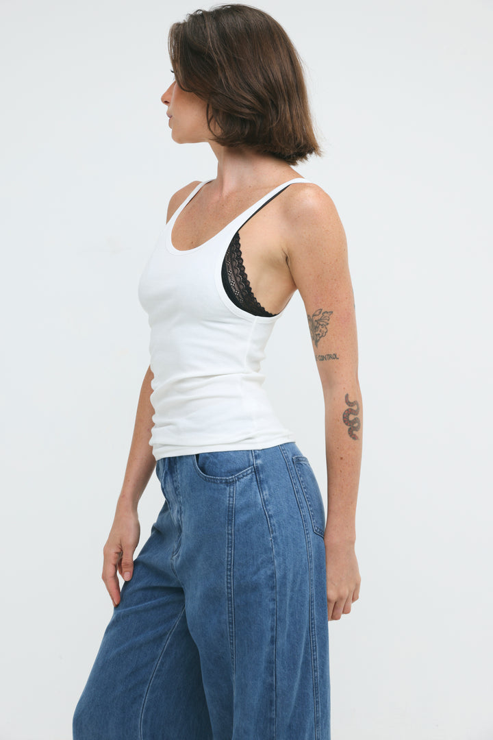 Saba10 White Tank