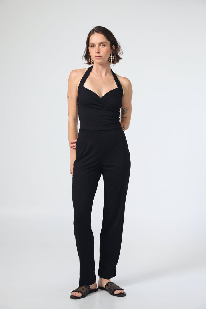 Notice Black Jumpsuit