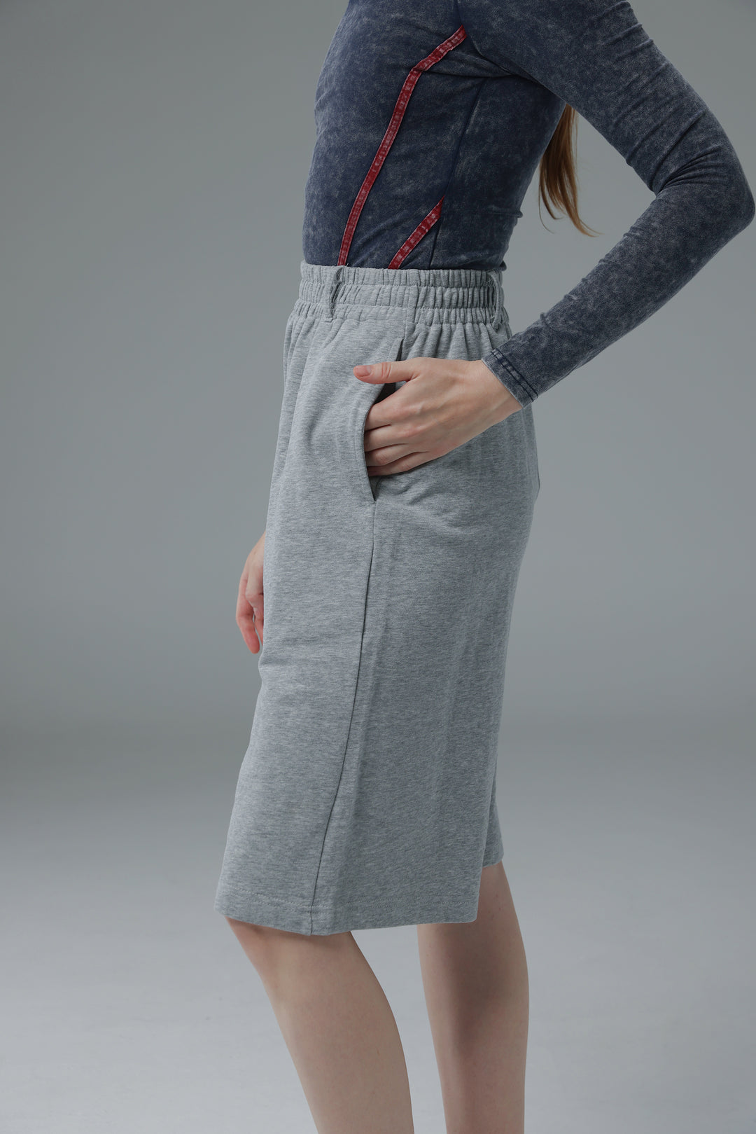 Daniela's Grey Bermuda Shorts