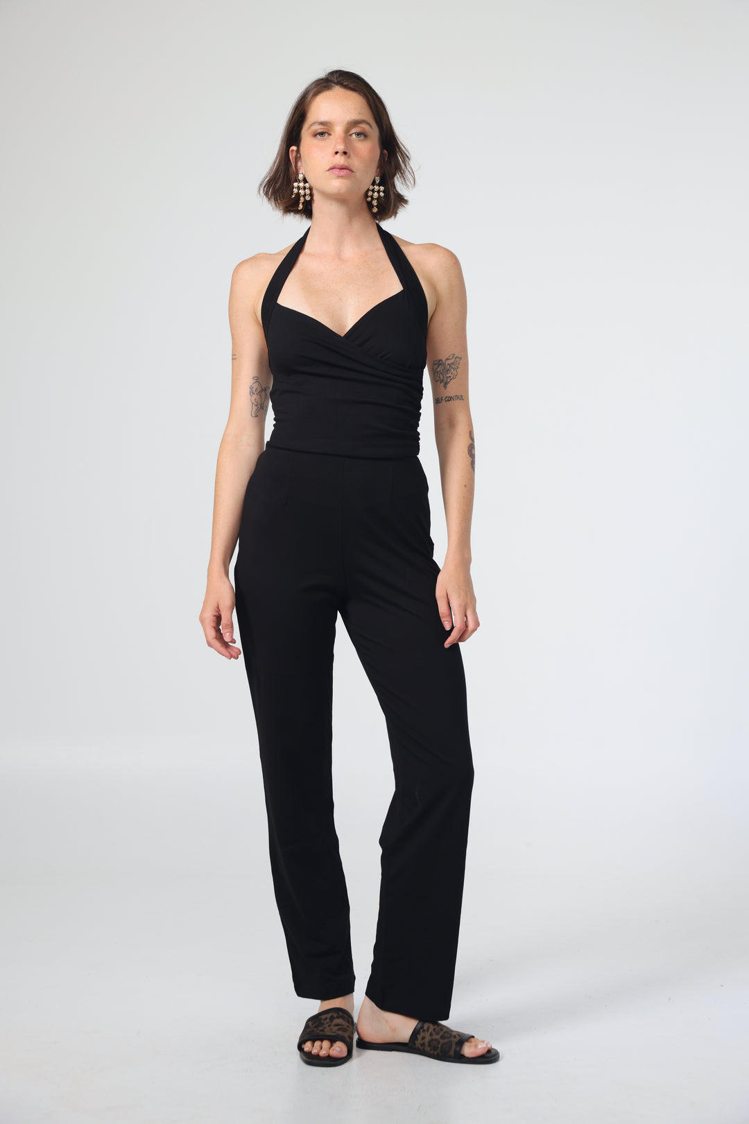 Notice Black Jumpsuit