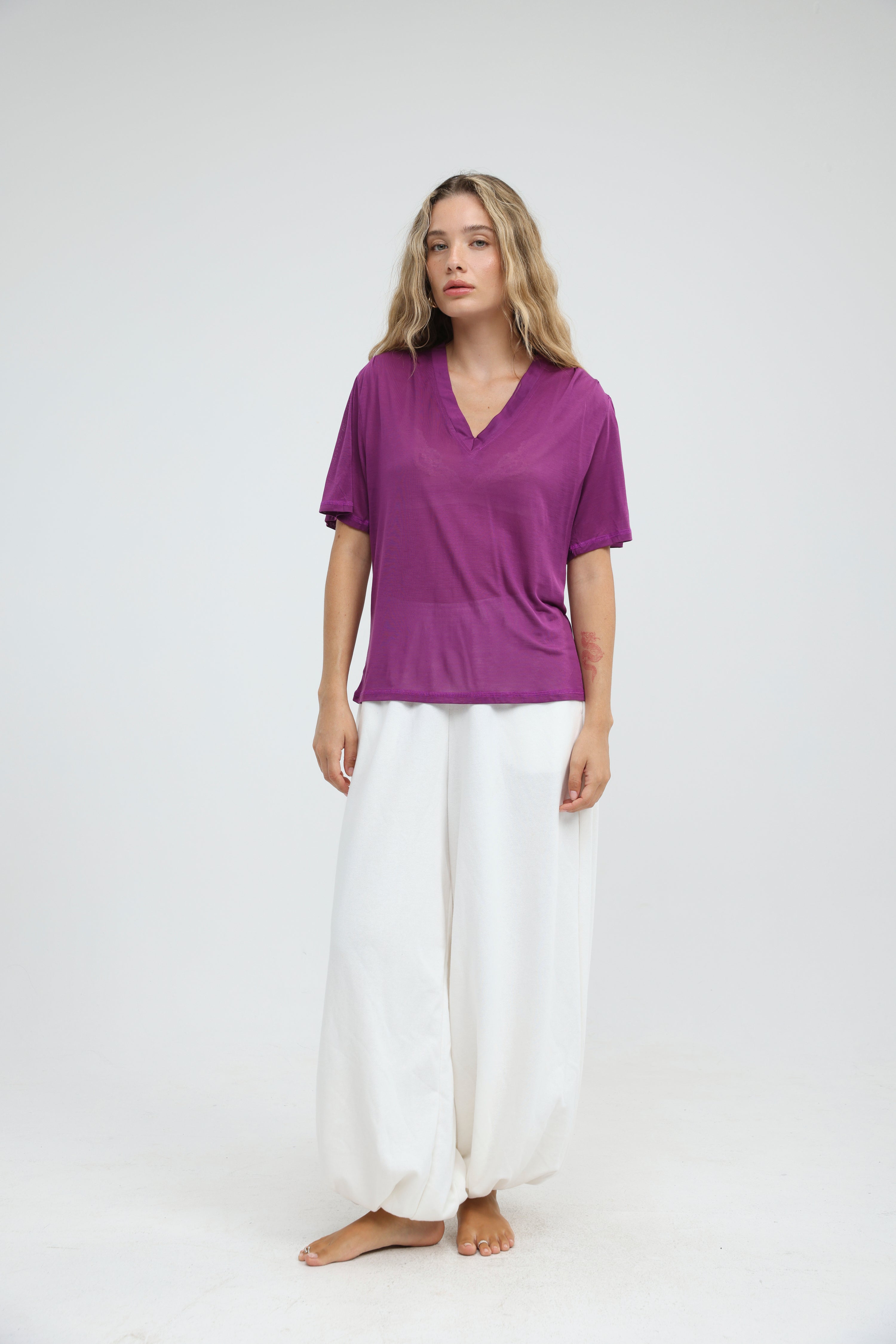 Clean57 Purple V T-Shirt – SEESTARZ