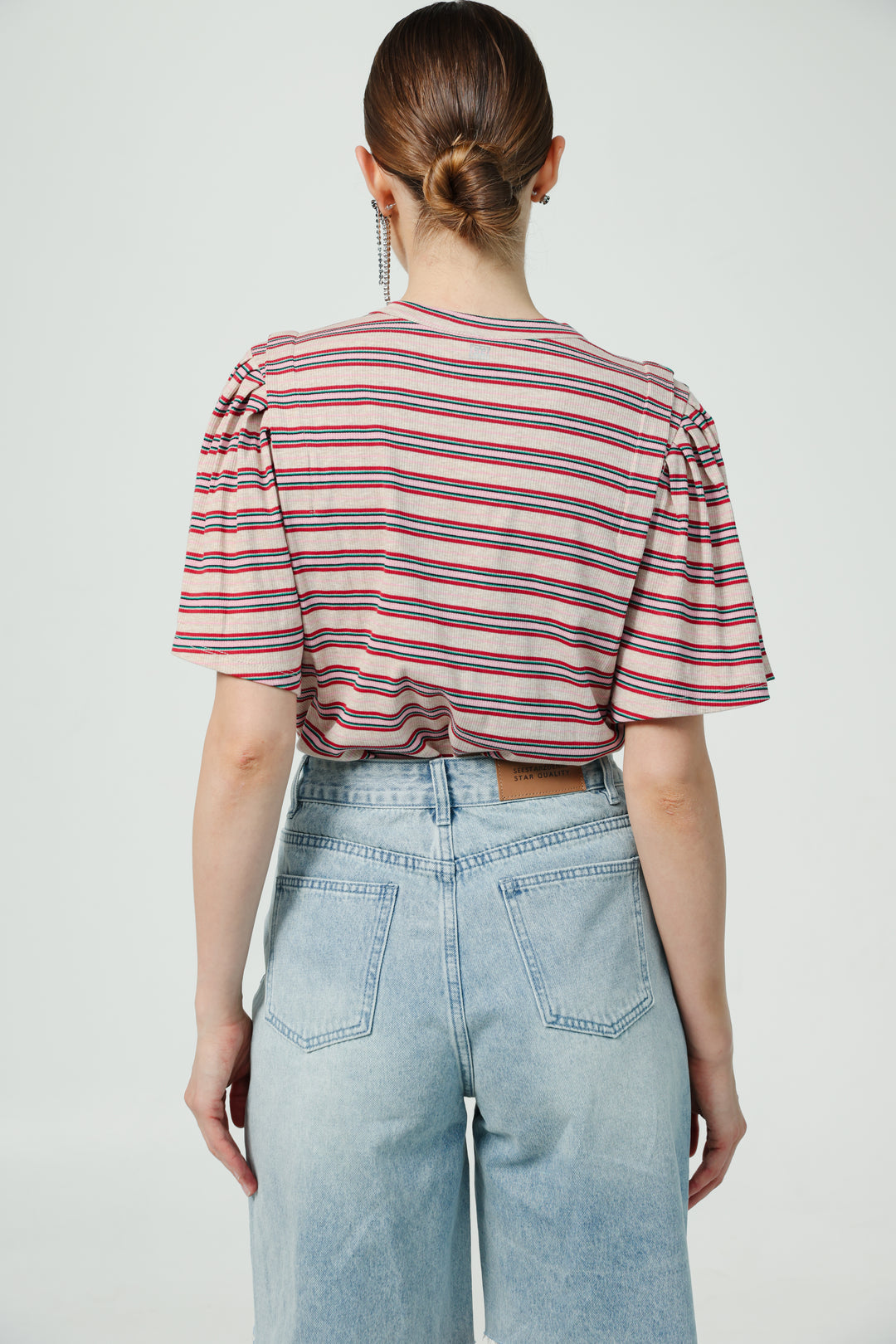 First Beige Stripes T-Shirt