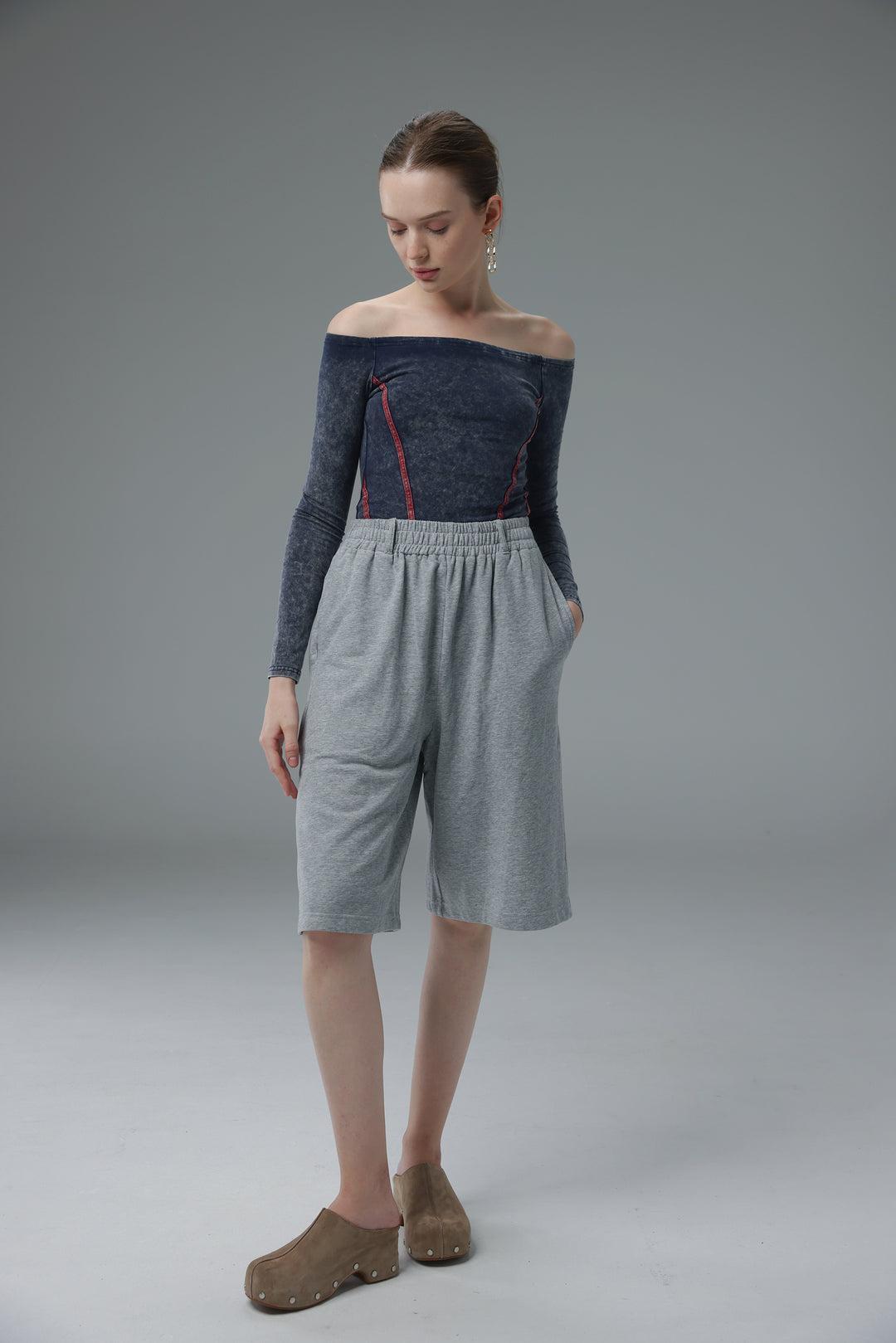Daniela's Grey Bermuda Shorts