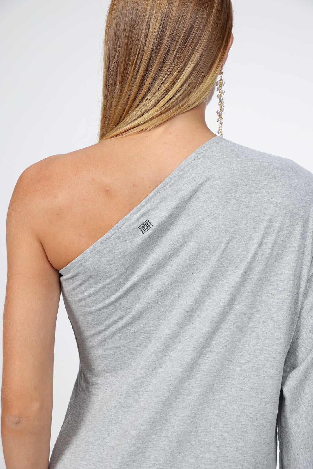 Grey One Shoulder Dress