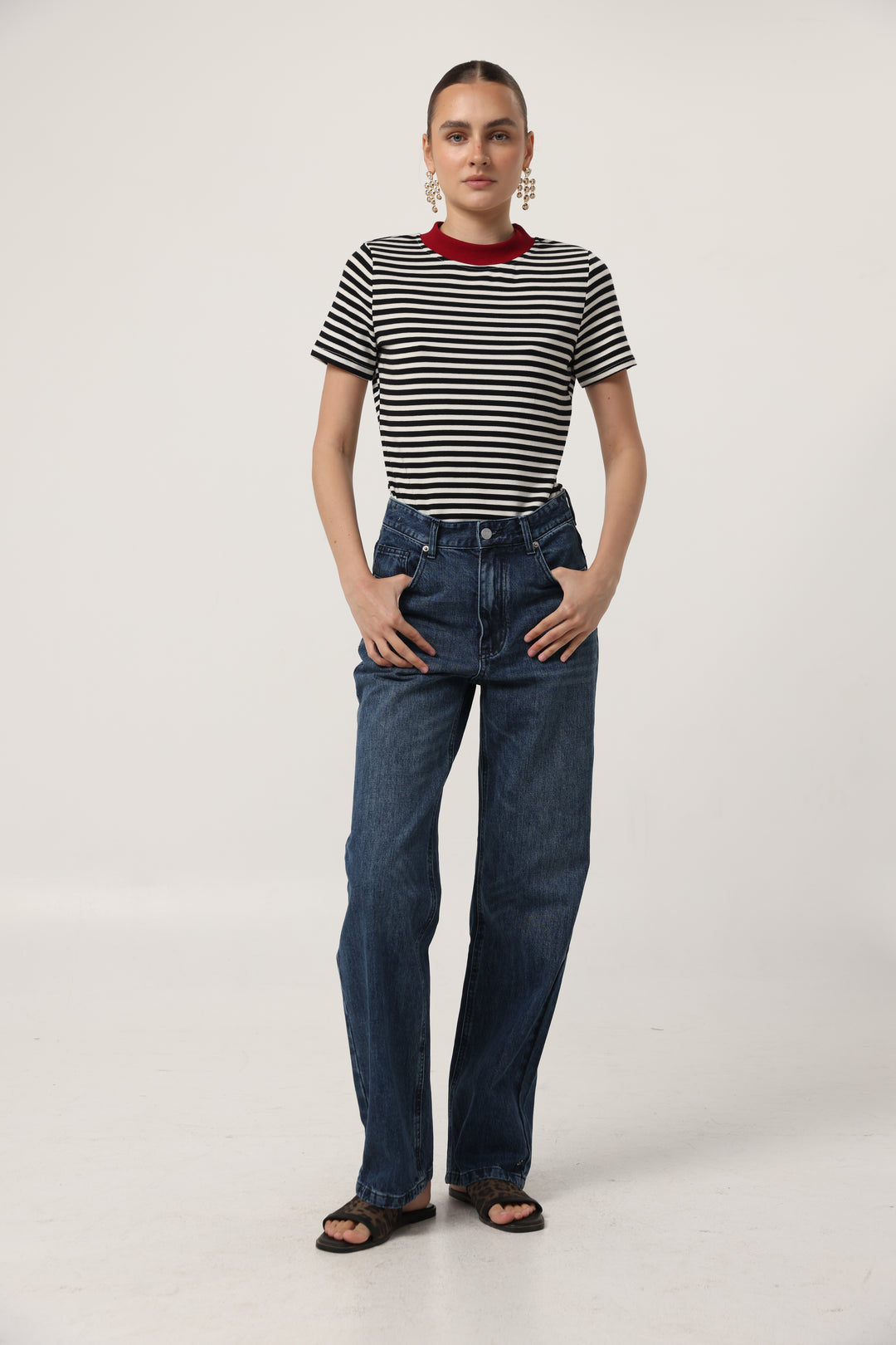Rebasically Black Stripes T-Shirt