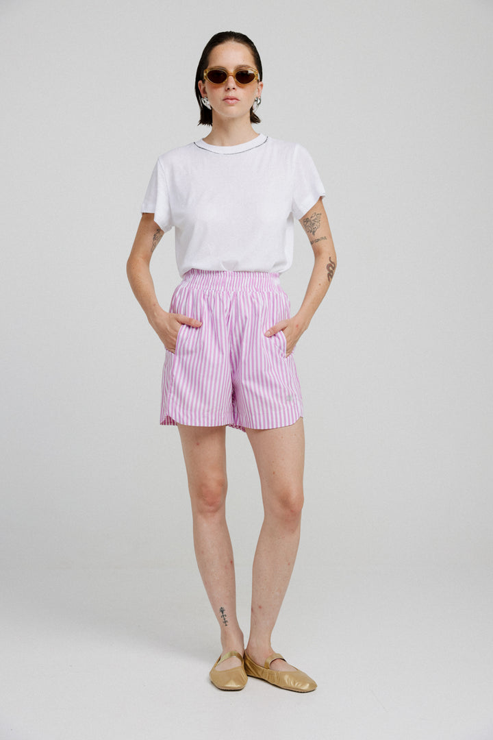 Pink Striped Short Bottoms