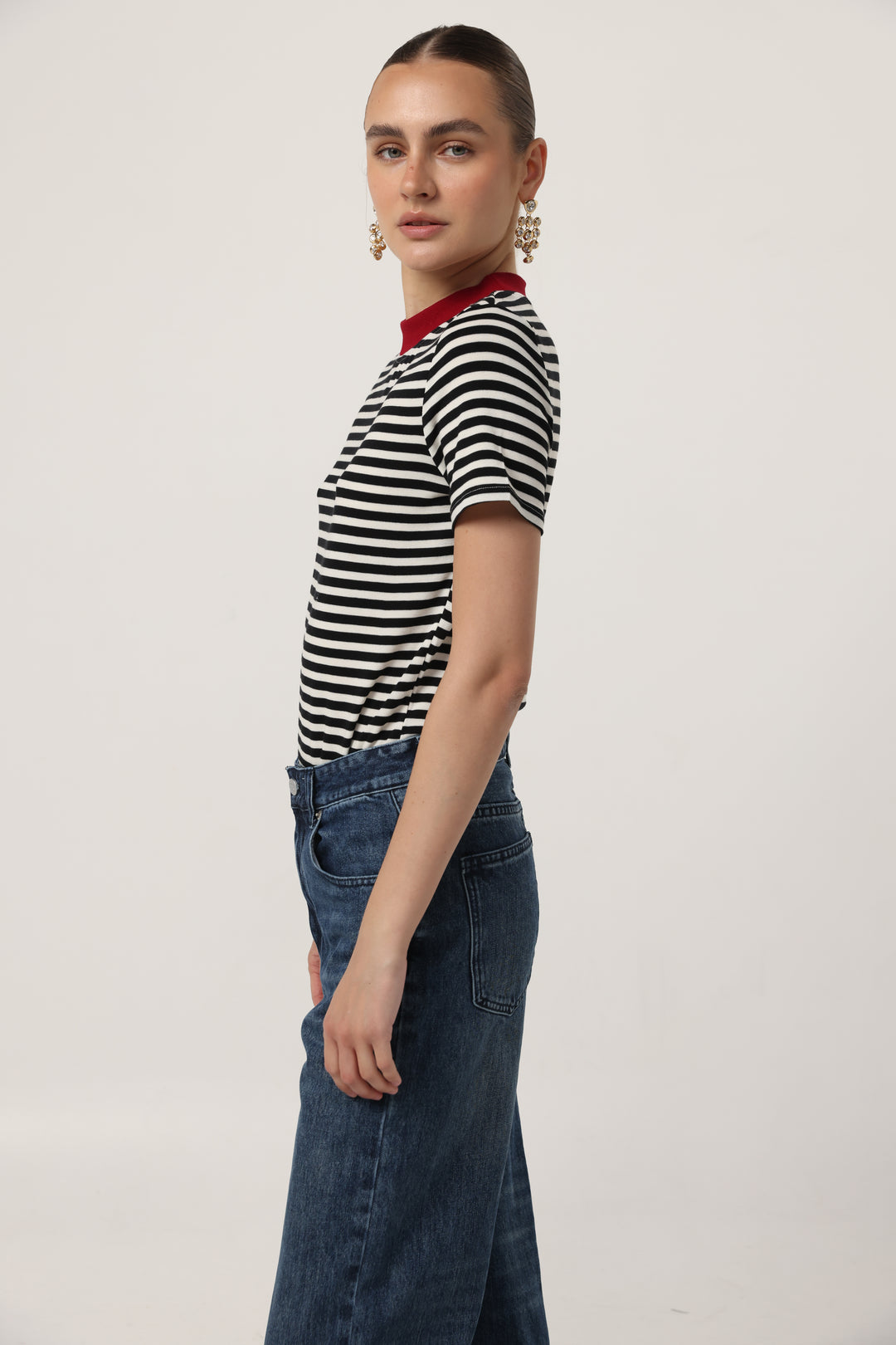 Rebasically Black Stripes T-Shirt