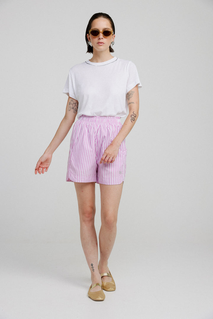 Pink Striped Short Bottoms