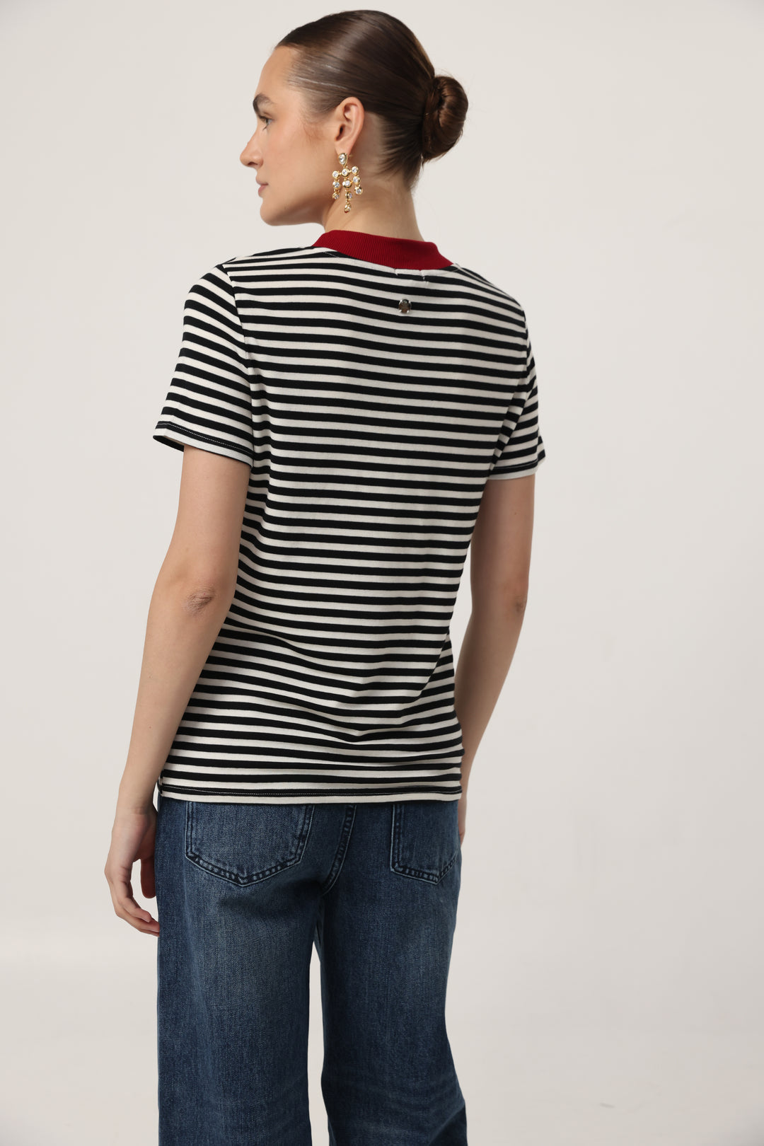 Rebasically Black Stripes T-Shirt