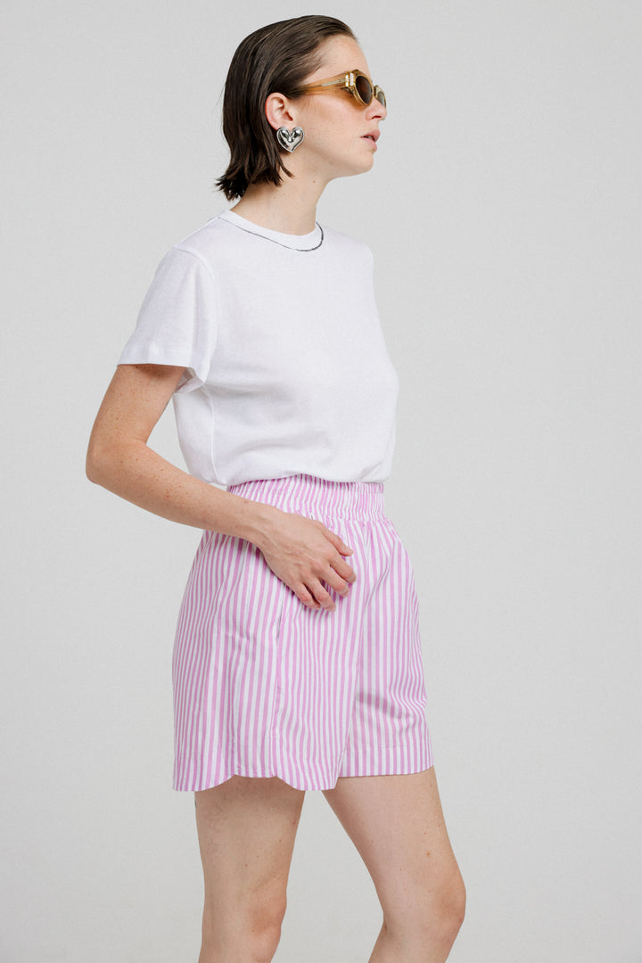 Pink Striped Short Bottoms