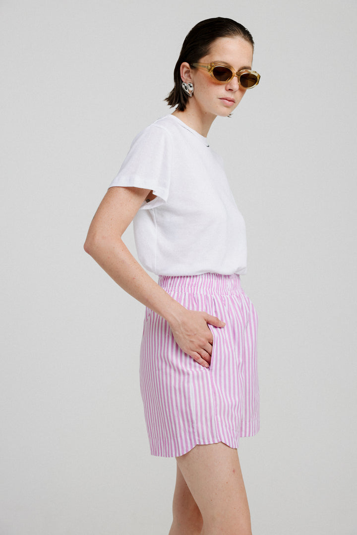 Pink Striped Short Bottoms