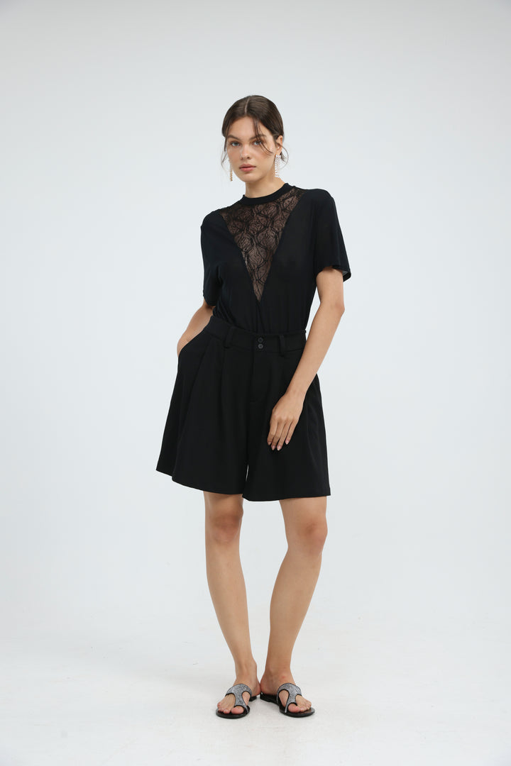 Inbox Black Shorts
