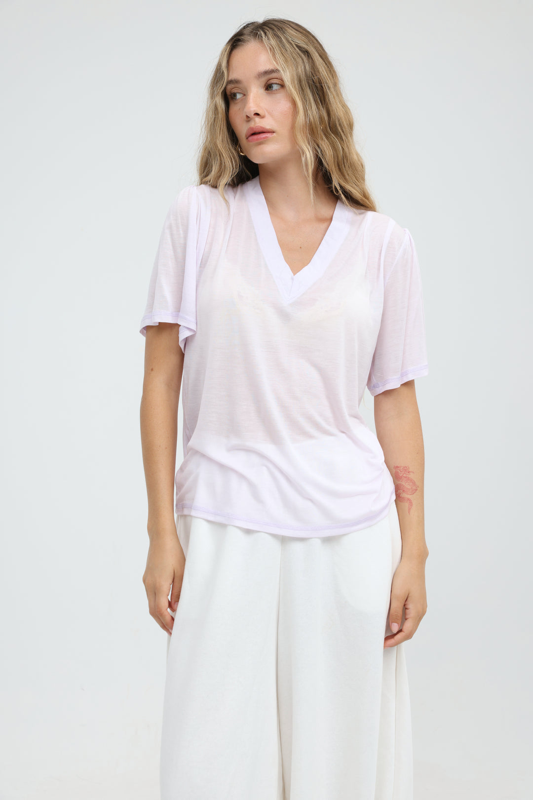 Clean57 Light Pink V T-Shirt