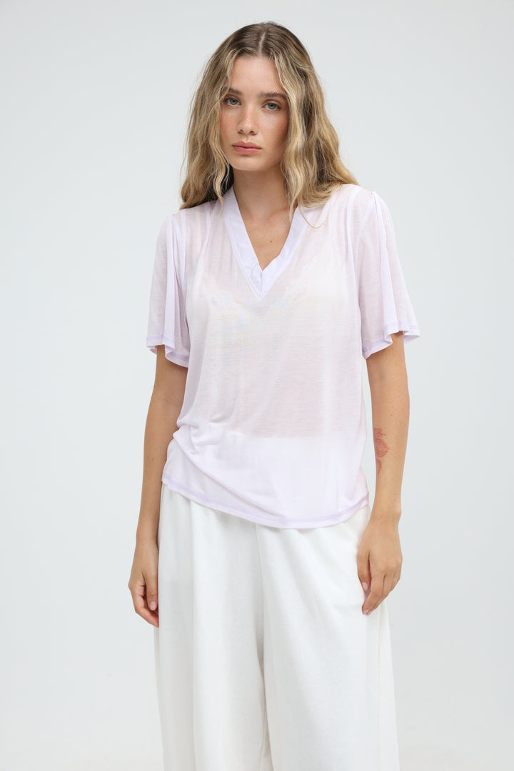 Clean57 Light Pink V T-Shirt