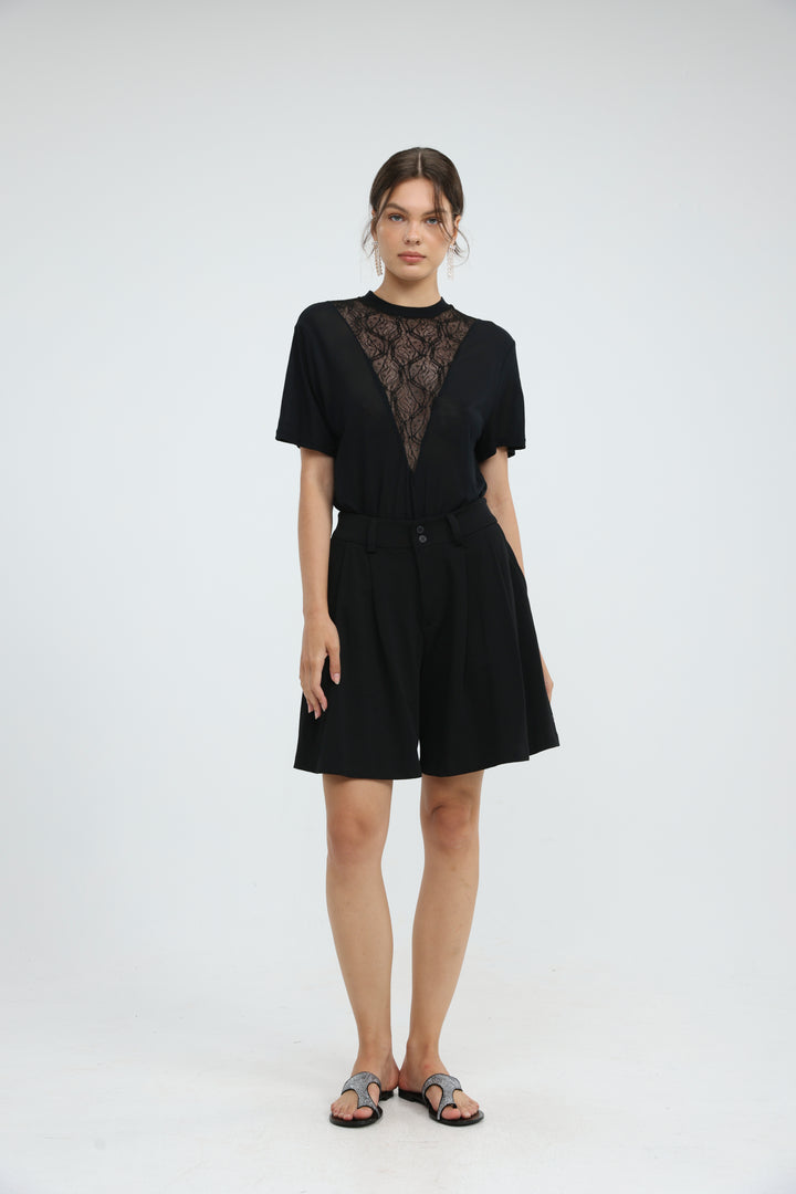 Inbox Black Shorts