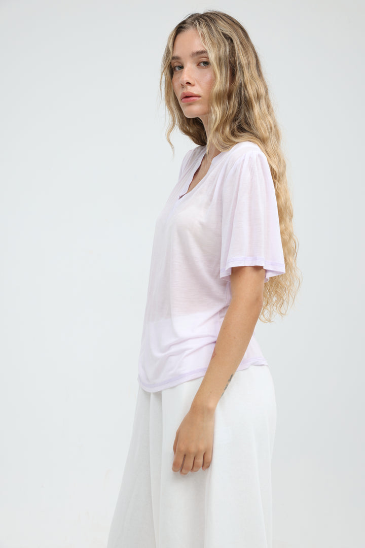 Clean57 Light Pink V T-Shirt