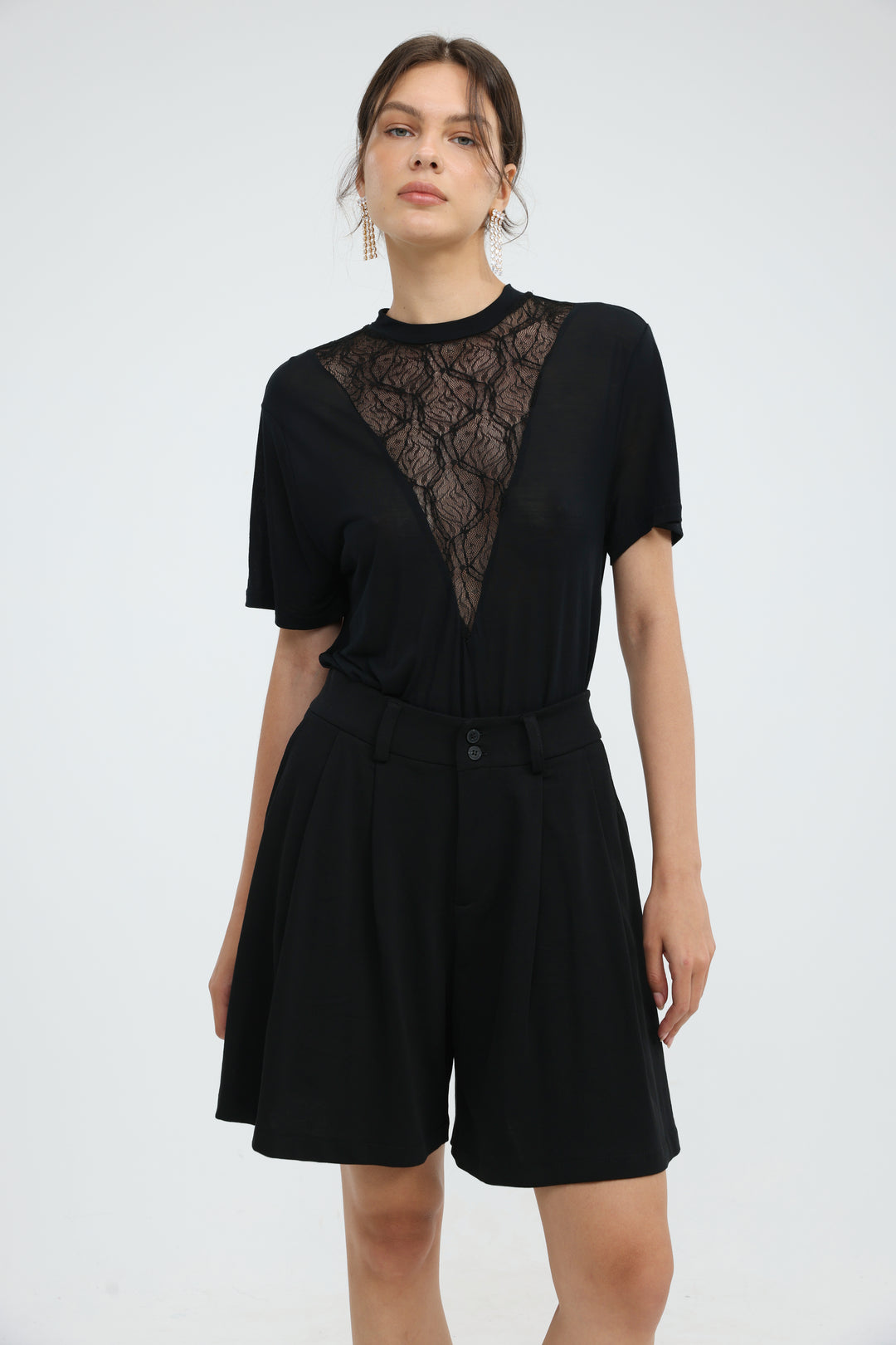 Inbox Black Shorts