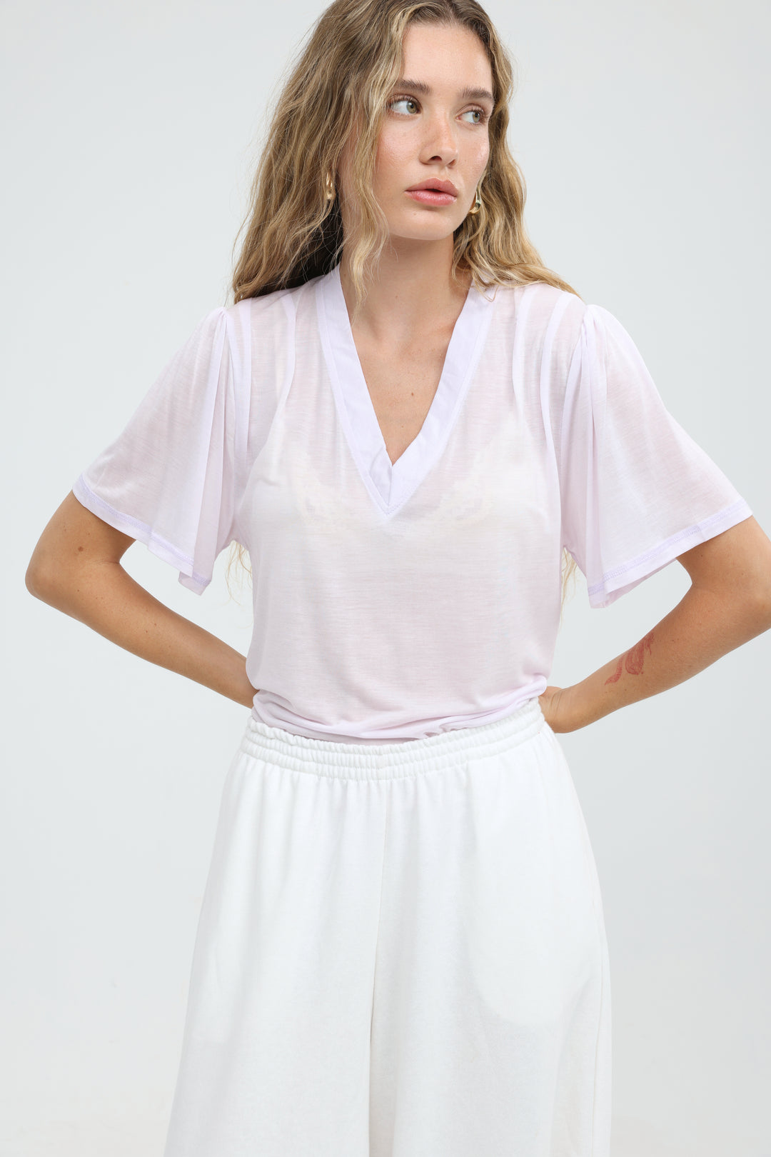 Clean57 Light Pink V T-Shirt