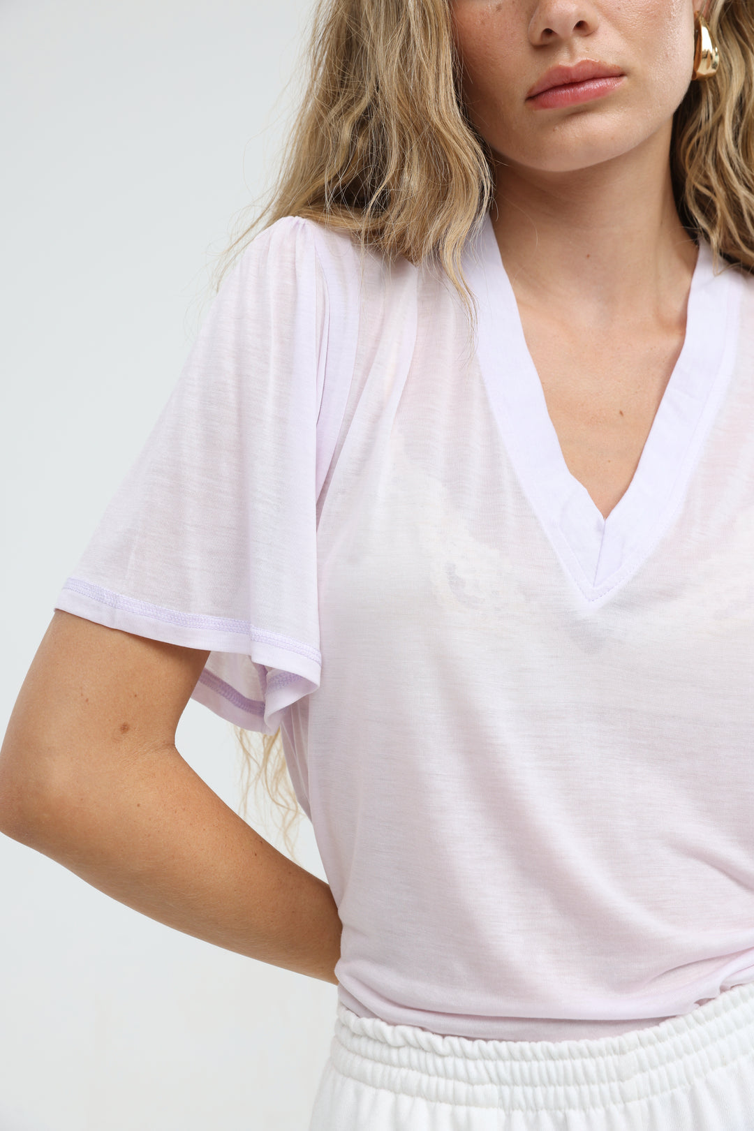Clean57 Light Pink V T-Shirt