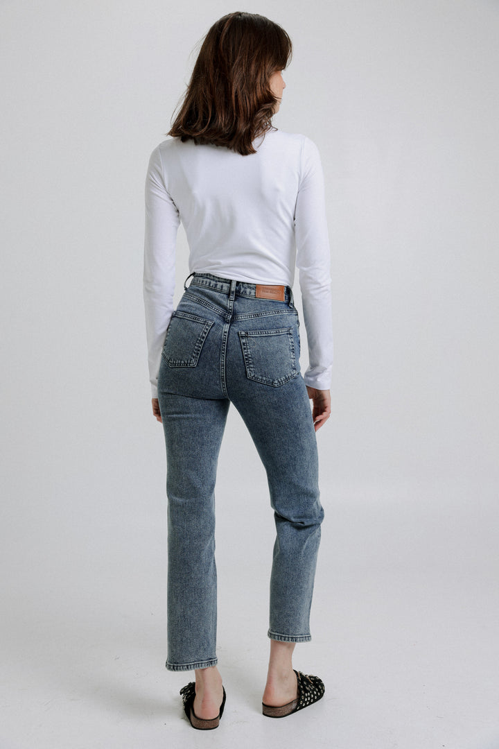 A Star Ankle Light Blue Denim