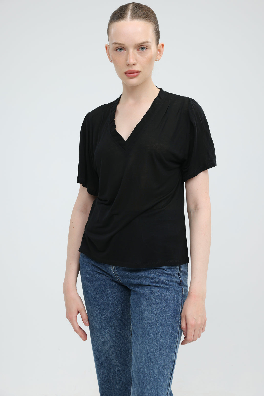 Clean57 Black V T-Shirt