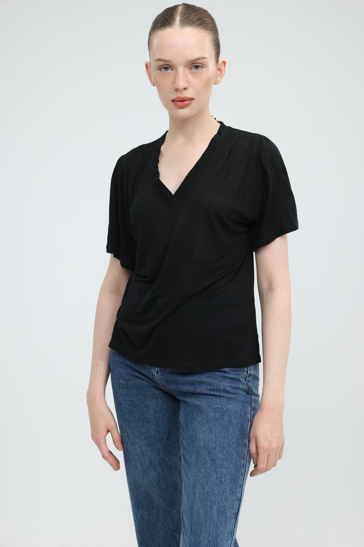 Clean57 Black V T-Shirt