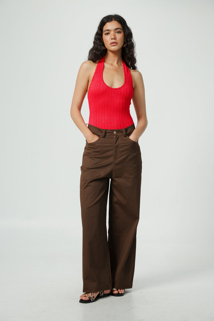 Believe Red Bodysuit