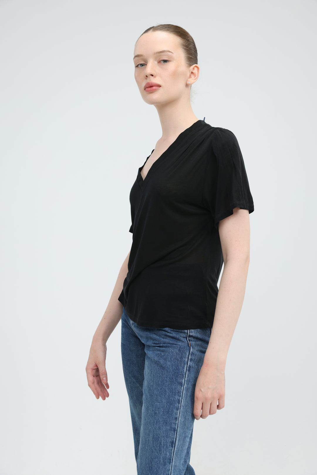 Clean57 Black V T-Shirt