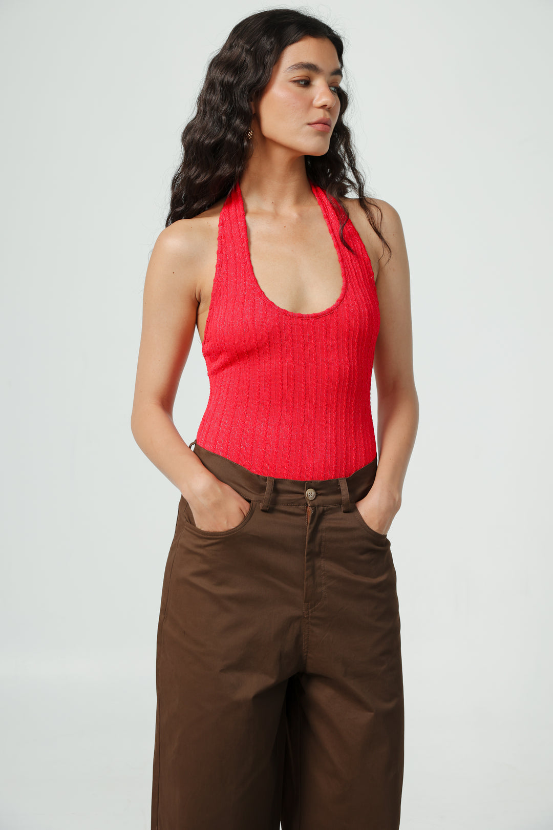 Believe Red Bodysuit
