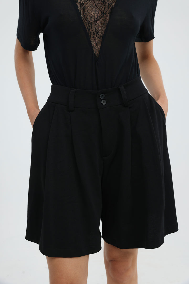 Inbox Black Shorts
