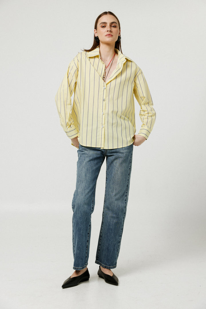 Crown Yellow Buttoned Shirt