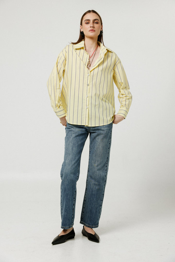 Crown Yellow Buttoned Shirt