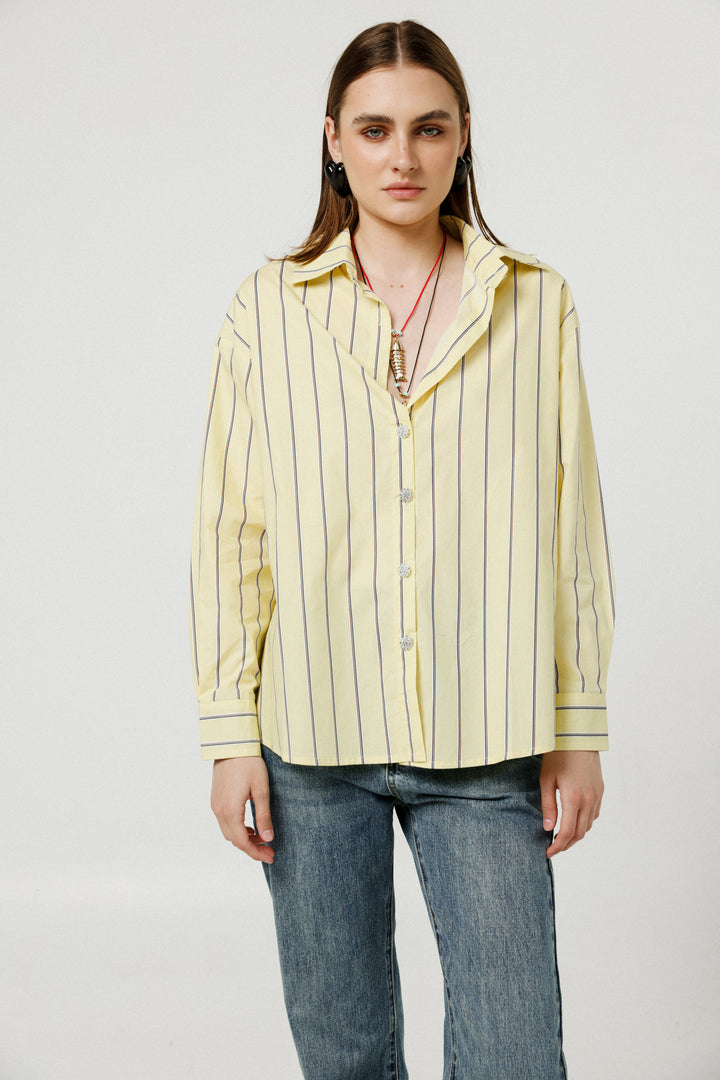 Crown Yellow Buttoned Shirt