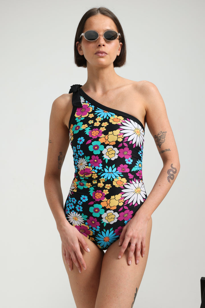Futurism Floral Swimsuit
