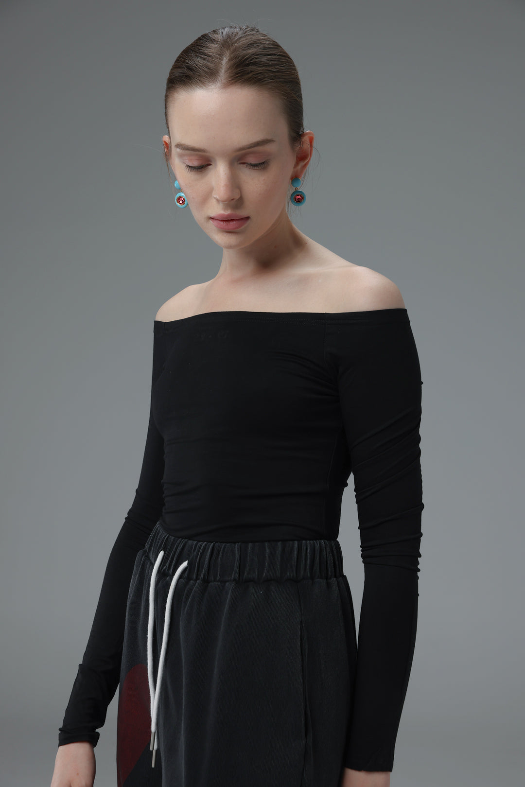 Daniela's Black Off Shoulder Bodysuit