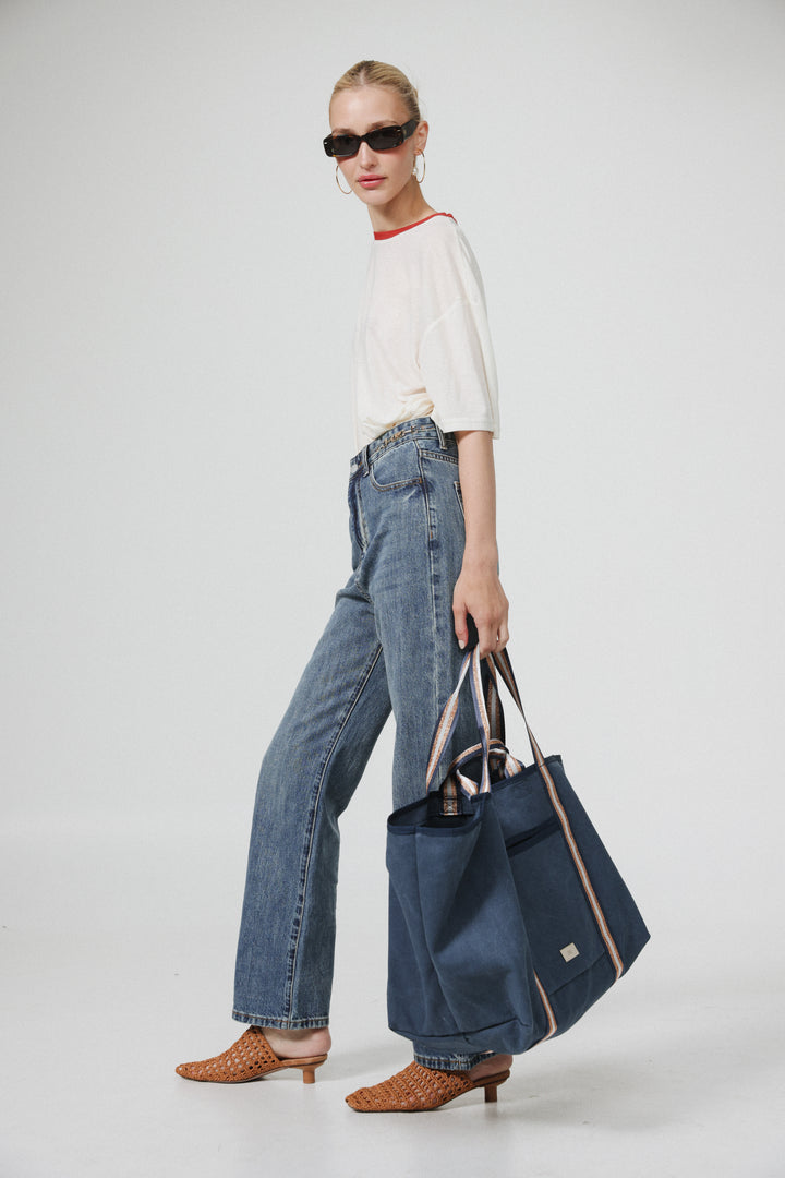Big Navy Tote Bag
