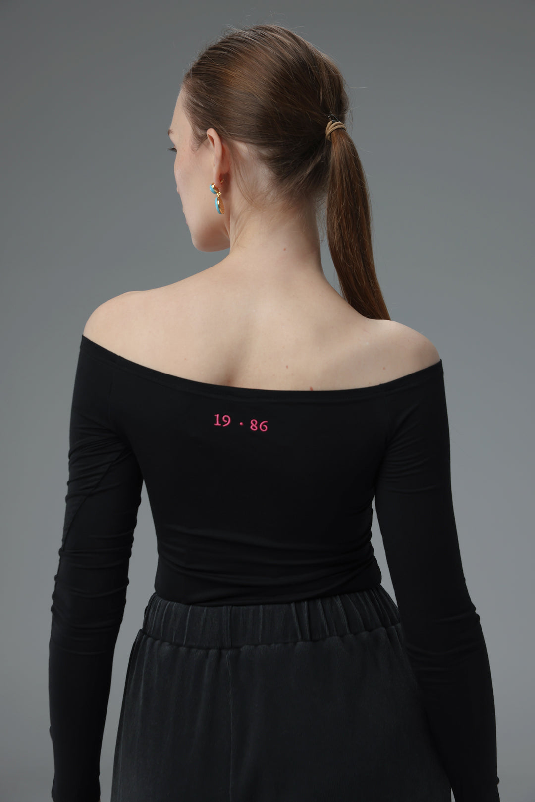 Daniela's Black Off Shoulder Bodysuit