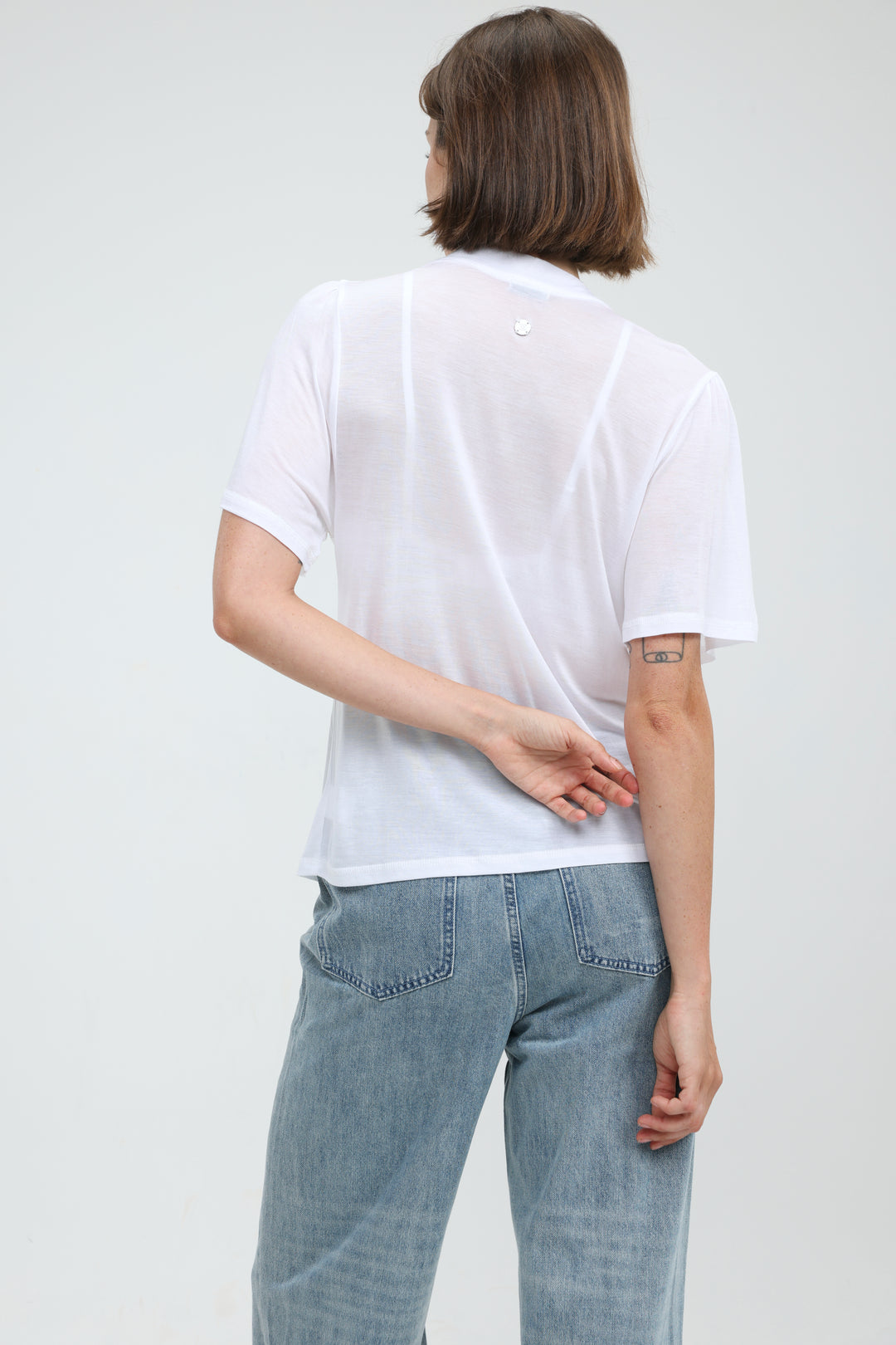 Clean57 White V T-Shirt
