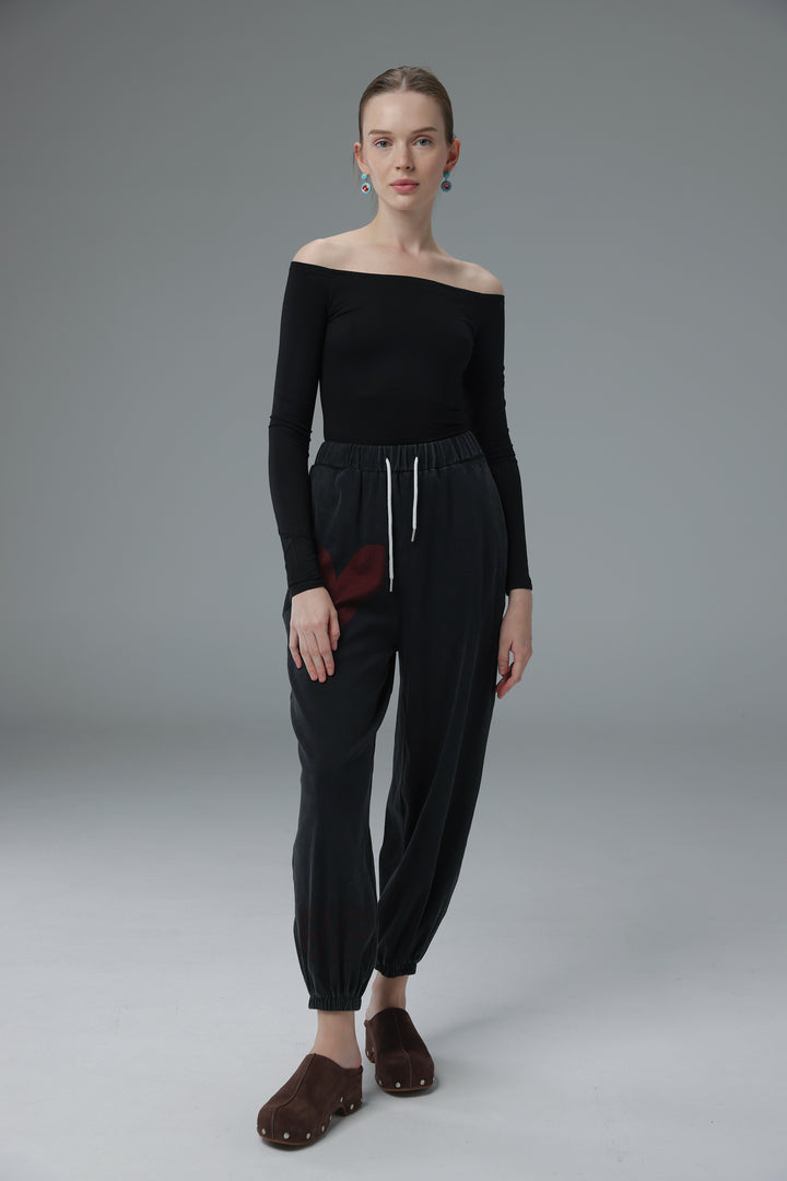 Daniela's Black Off Shoulder Bodysuit