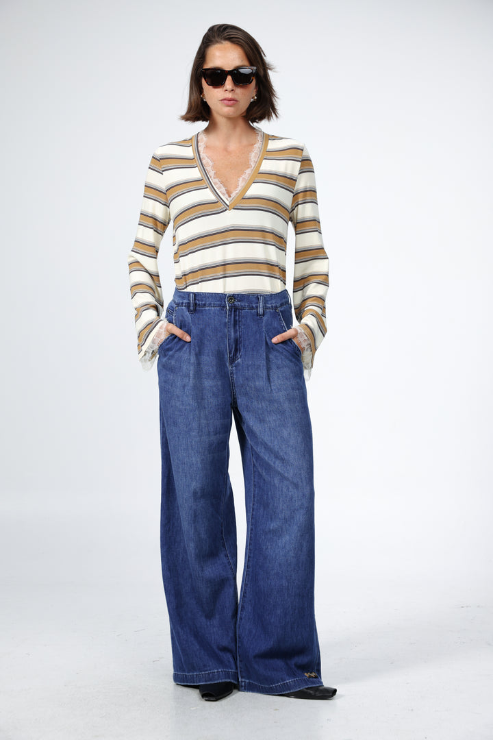 Mystery Camel Striped Shirt