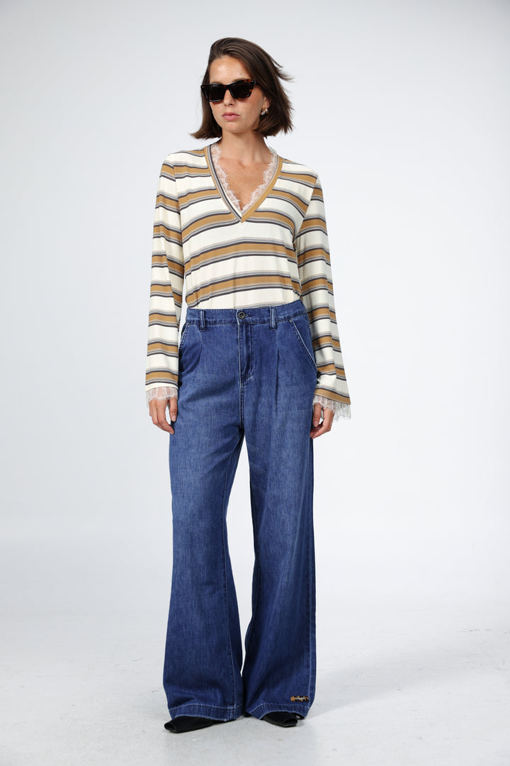 Mystery Camel Striped Shirt